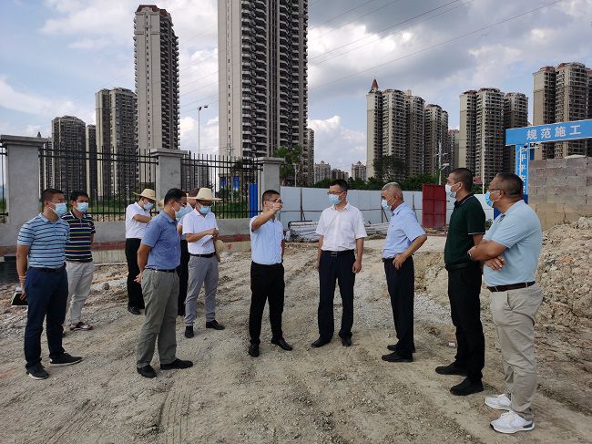 高鑫（右四）在项目现场。翁职信 摄（建图）.jpg